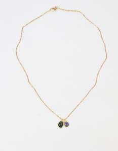 Gifts Under 150: Tourmaline Double Gold Necklace