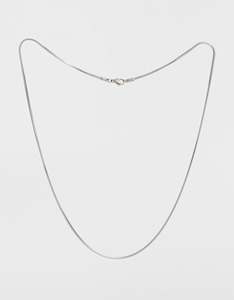Year Of The Snake: Fine Silver Snake Square Chain