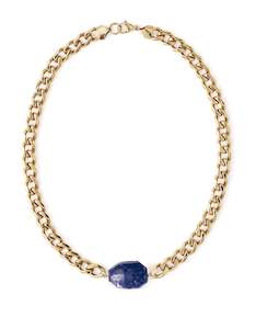 Gifts Under 300: Lepedolite Classic Yellow Gold Chunky Choker