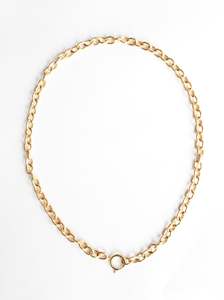 Oval Rolo Large Gold Chain