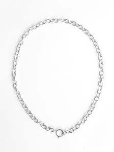 Oval Rolo Large Silver Chain