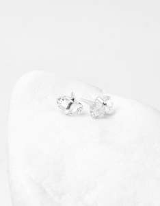 Herkimer Diamond Silver Studs