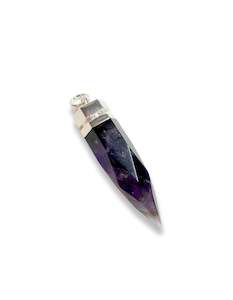 Amulets: Amethyst Silver Point Pendant