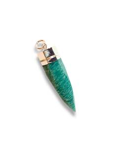 Amulets: Amazonite Silver Point Pendant
