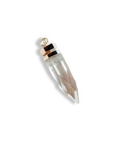 Amulets: Clear Quartz Silver Point Pendant