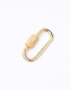 Clasps: Carrier Lock Gold - Engraved
