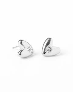 Big Love Silver Studs