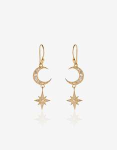 Aurora Topaz Gold Earrings