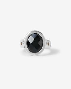 Onyx: MODA Onyx Silver Ring