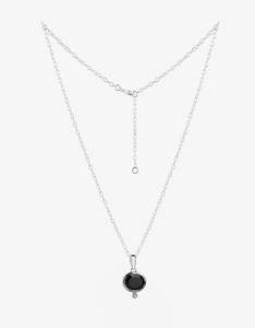 MODA Onyx Silver Necklace