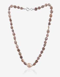 June Pearl: Mystic Moonstone and Pearl Necklace