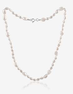 June Pearl: Knotted Pearl Necklace