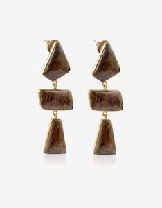 Jasper Taupe Earrings