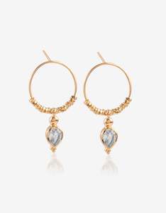 Apatite Gold Hoops