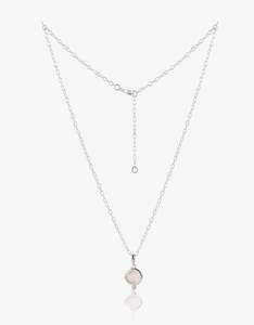 MODA Rose Quartz Silver Necklace