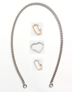 Slim Curb Silver Chain Long/Short - combo clasp