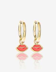 Stocking Fillers: Kiss Me Quick Gold Earrings