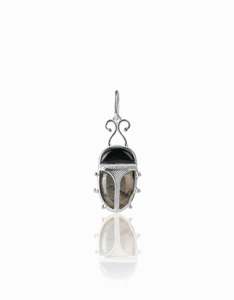 The Cleopatra SIlver Scarab Amulet