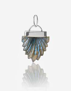 Pushkar Labradorite Silver Amulet