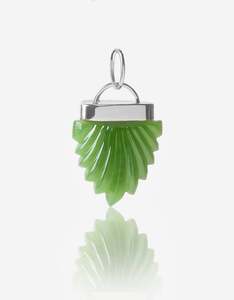 Amulets: Pushkar Green Aventurine Silver Amulet