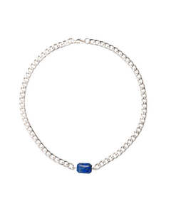 Lapis Silver Chunkette