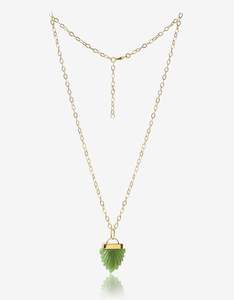 Gifts Under 400: Pushkar Green Aventurine Gold Necklace