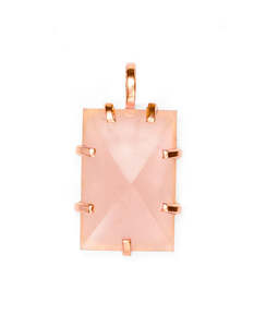 The Love Collection: Rose Quartz Rose Gold Amalfi Amulet