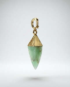 Amulets: Chrysophase Gold Amulet