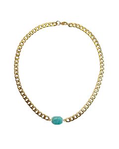 November Citrine: Amazonite Gold Chunkette