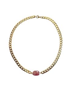 Strawberry Quartz Gold Chunkette
