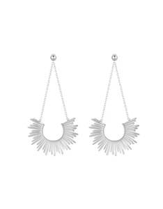 Stocking Fillers: Sunburst Silver Earrings