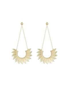 Stocking Fillers: Sunburst Gold Earrings