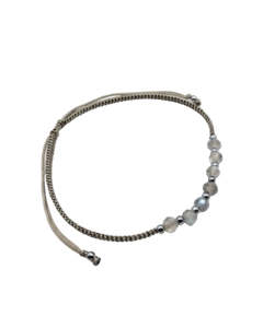 Stocking Fillers: Labradorite Silver Hand Knotted Bracelet