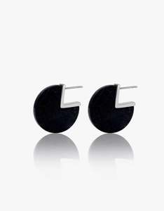 Native Noir Black Onyx Silver Earrings
