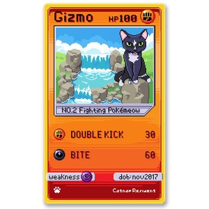 Products: Catnap - Gizmo Card
