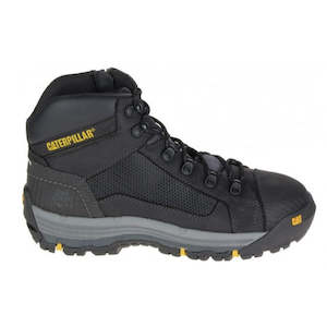 Footwear: CAT Convex Midsize Steel Toe Zip Boot (Black)