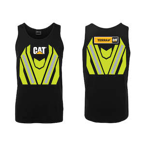 CAT Hi-Vis Forestry Cotton Singlet