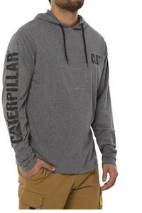 Special Offers: UPF Hooded Banner Long Sleeve Tee - Heather Grey