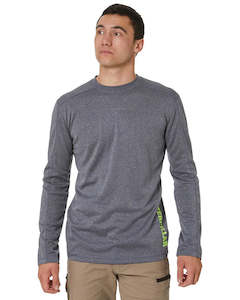 Special Offers: CAT Coolmax Long Sleeve Tee - Eclipse Heather