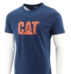 Special Offers: CAT Original Fit Logo Tee - Estate Blue