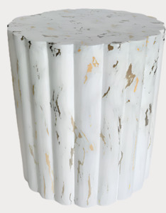Products: SH231506C-17 - Polyresin Marble & Gold stool