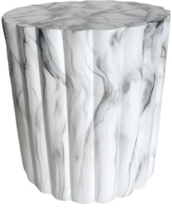 SH231506A-17 - Polyresin White & grey stool
