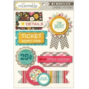 Products: MME - Unforgettable Story Layered Stickers