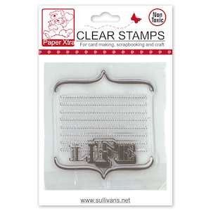 Products: Paper Xtra Clear Stamp - Life