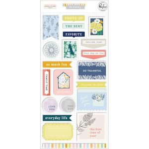 Products: Pinkfresh Studio Cardstock Stickers The Best Day