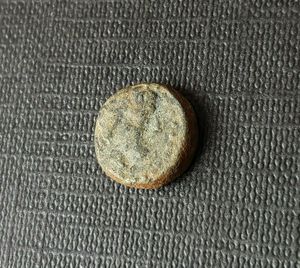Uk Collection: Greek bronze ae11 coin from Seleucid King Antiochus III, 222-187 BC