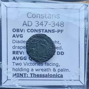 All: #p898# Roman Bronze coin issued by Constans from 347-348 AD