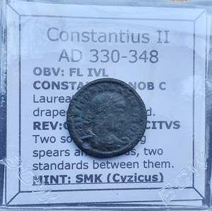 All: #p901# Roman Bronze coin issued by Constantius II from 330-348 AD