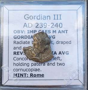 Premium Collection: #f326# Roman silver Antoninianus coin of Gordian III from 239-240 AD