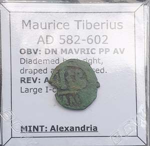 Uk Collection: #e103# Byzantine 12 Nummi coin of Maurice Tiberius from 582-602 AD